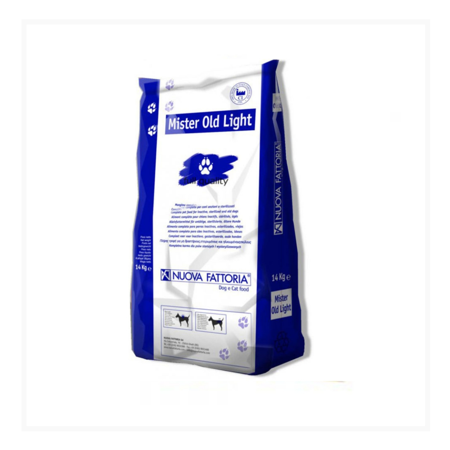 Mister Old Light - Crocchette per cani anziani 14 kg. 19 kg, 4 kg