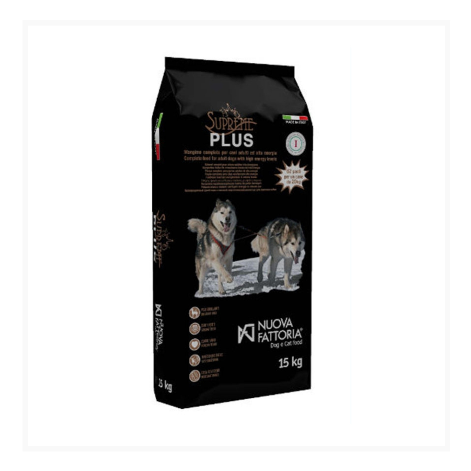 Supreme Plus - Cibo per cani attivi 15 kg