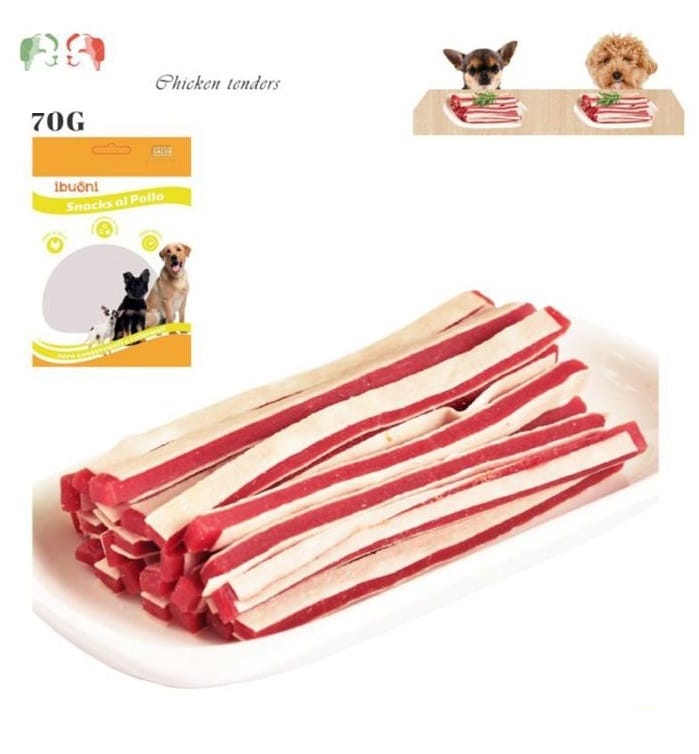 Snack per cani - Strisce di pollo morbide - 70g