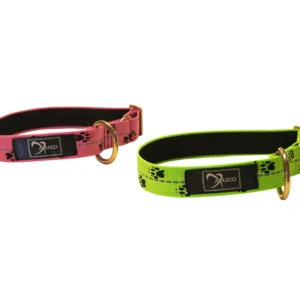 Collare ergonomico per cani sportivi, adatto a bikejoring e sleddog, in blu e nero