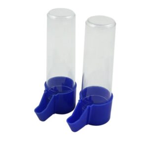 Beverino per uccelli in plastica resistente con beccuccio ergonomico