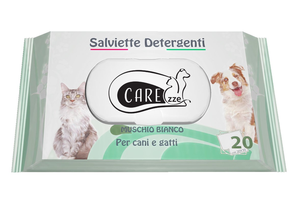 salviette per cani al muschio bianco