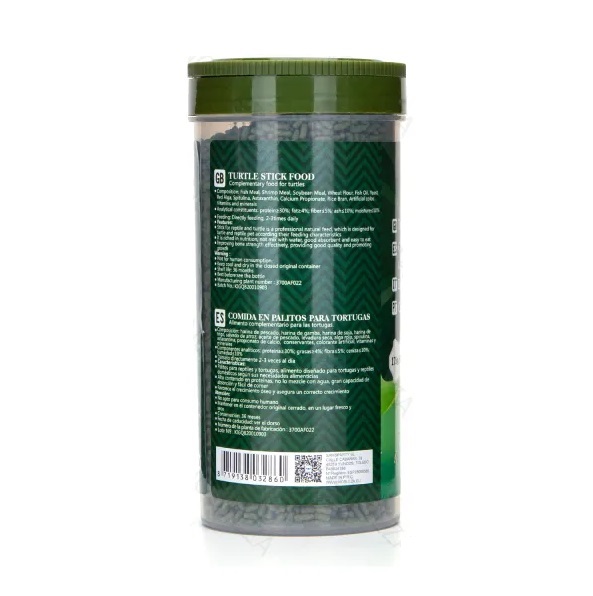 Confezione di stick alimentari per tartarughe d'acqua in barattolo da 175g