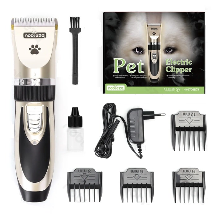 Tosatrice elettrica per cani e gatti con lama in ceramica affilata, silenziosa e ricaricabile