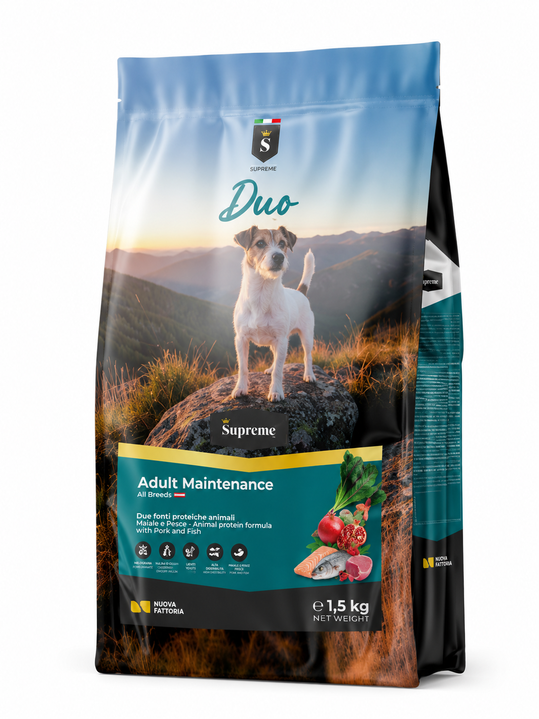 Supreme Duo Maiale e Pesce 1,5 kg crocchette per cani